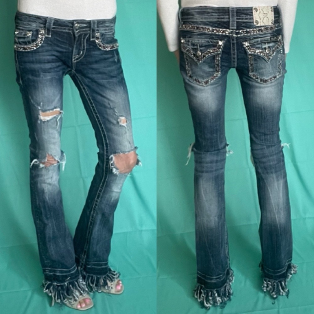 Miss me signature boot, cut size 25 jeans - Picture 6 of 17